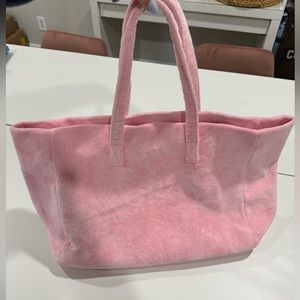 Stoney Clover Lane Pink Terry Cloth Beach Bag. Never used!!